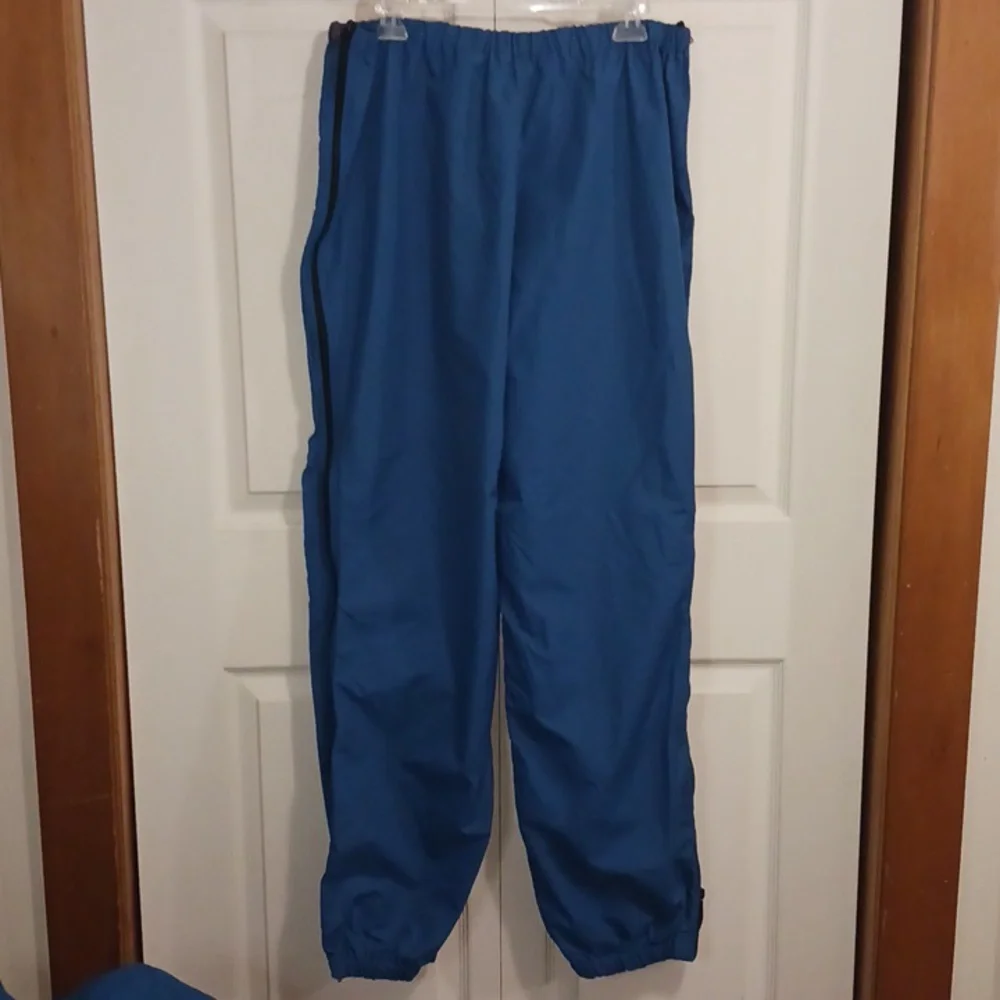 Vintage LL Bean 2-piece half zip windbreaker rain suit jogging pants - L - blue - Picture 14 of 16